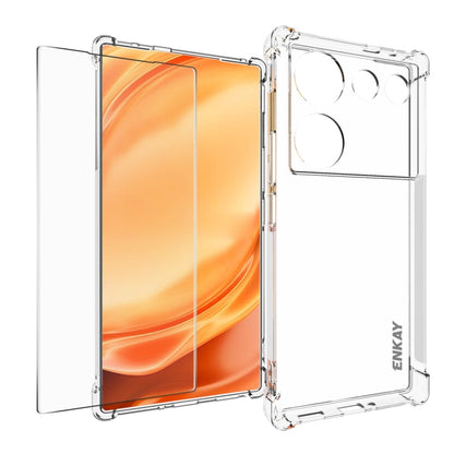 For ZTE Nubia Z50 Ultra 5G ENKAY Transparent TPU Shockproof Phone Case with Glass Film - ZTE Cases by ENKAY | Online Shopping UK | buy2fix