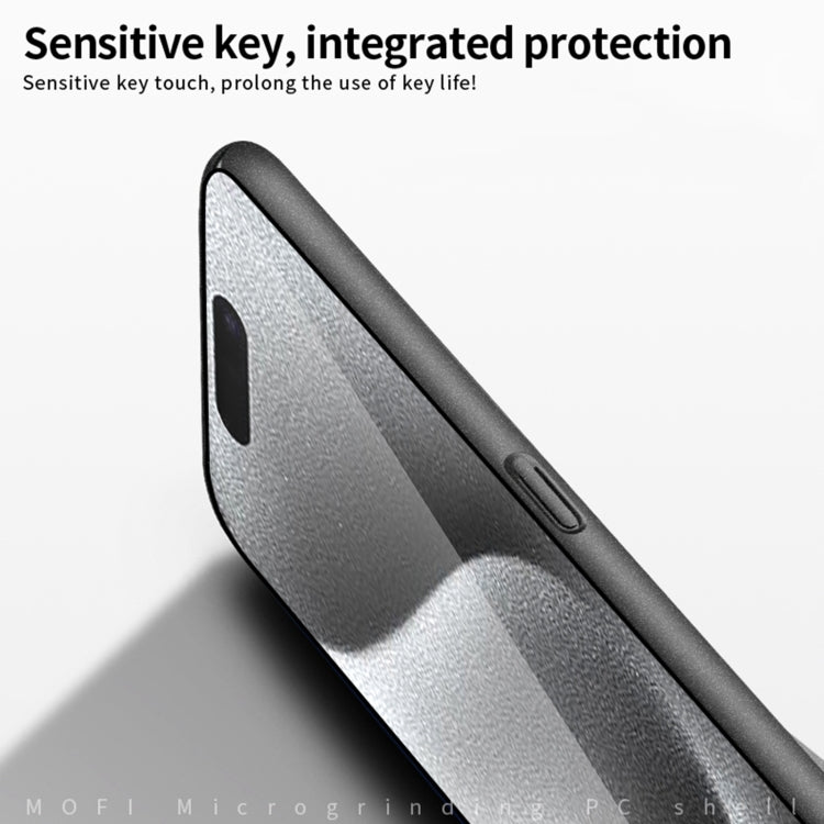 For iPhone 16 MOFI Fandun Series Frosted PC Ultra-thin All-inclusive Phone Case(Gray) - iPhone 16 Cases by MOFI | Online Shopping UK | buy2fix