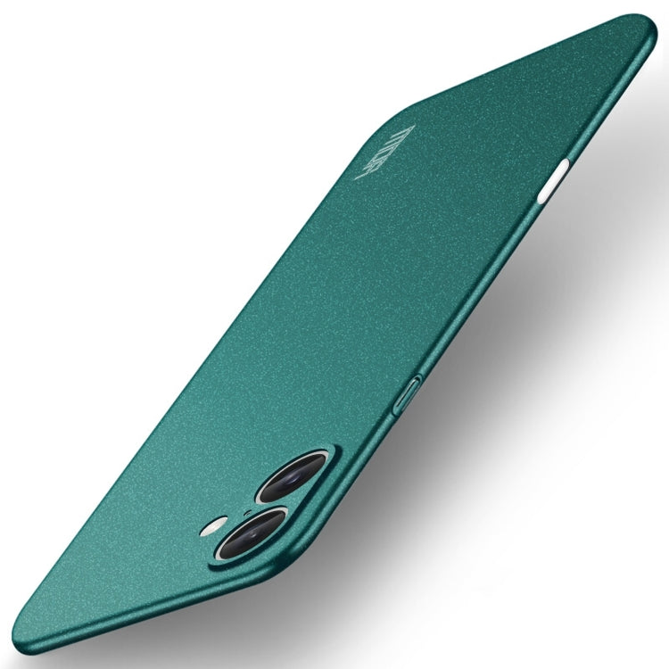 For iPhone 16 Plus MOFI Fandun Series Frosted PC Ultra-thin All-inclusive Phone Case(Green) - iPhone 16 Plus Cases by MOFI | Online Shopping UK | buy2fix