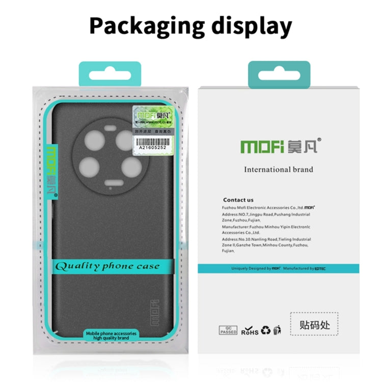 For Xiaomi Redmi K70 Ultra MOFI Fandun Series Frosted PC Ultra-thin All-inclusive Phone Case(Green) - Xiaomi Cases by MOFI | Online Shopping UK | buy2fix