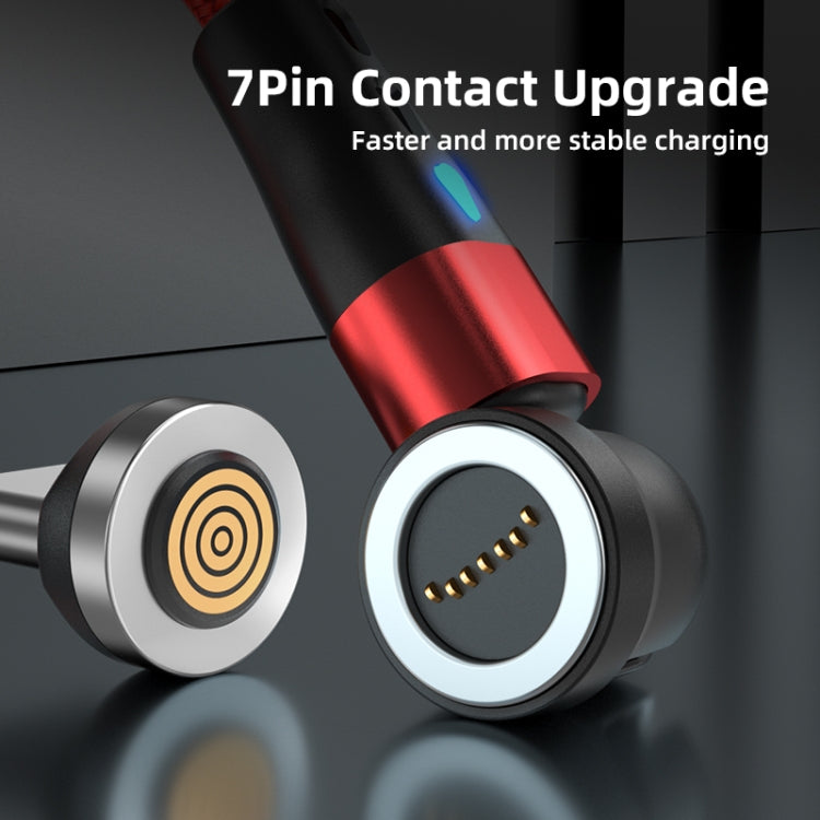 ENKAY 3 in 1 3A USB to Type-C / 8 Pin / Micro USB Magnetic 540 Degrees Rotating Fast Charging Cable, Length:1m(Black) - Charging Cable & Head by ENKAY | Online Shopping UK | buy2fix