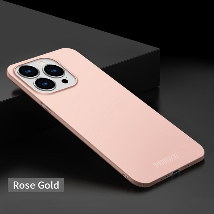 For iPhone 15 Pro Max PINWUYO Micro-Frosted PC Ultra-thin Hard Phone Case with Magsafe Magnetic Ring(Rose Gold) - iPhone 15 Pro Max Cases by PINWUYO | Online Shopping UK | buy2fix