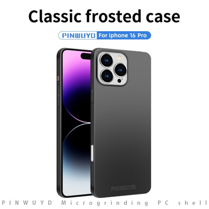 For iPhone 16 Pro PINWUYO Micro-Frosted PC Ultra-thin Hard Phone Case with Magsafe Magnetic Ring(Rose Gold) - iPhone 16 Pro Cases by PINWUYO | Online Shopping UK | buy2fix