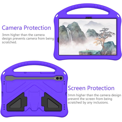 For Samsung Galaxy Tab S8 EVA Shockproof Tablet Case with Holder(Purple) - Galaxy Tab S8 Cases by buy2fix | Online Shopping UK | buy2fix