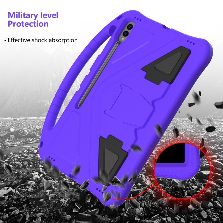 For Samsung Galaxy Tab S9 Ultra EVA Shockproof Tablet Case with Holder(Purple) - Galaxy Tab S9 Ultra Cases by buy2fix | Online Shopping UK | buy2fix