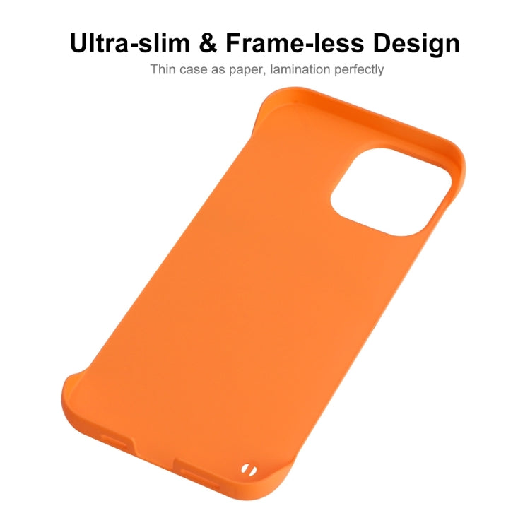 For iPhone 15 Plus ENKAY Ultra-thin Matte Frameless PC Phone Case(Orange) - iPhone 15 Plus Cases by ENKAY | Online Shopping UK | buy2fix