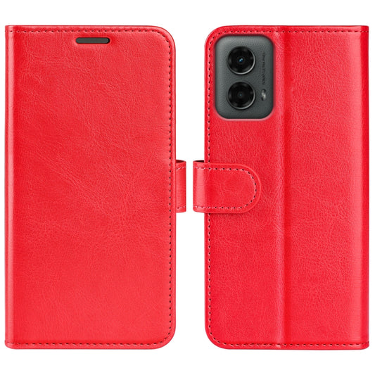 For Motolora Moto G 5G 2024 R64 Texture Horizontal Flip Leather Phone Case(Red) - Motorola Cases by buy2fix | Online Shopping UK | buy2fix