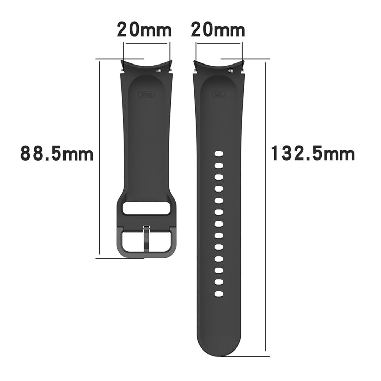 For Samsung Galaxy Watch6 / 6 Classic JUNSUNMAY Solid Color Silicone Adjustable Watch Band(Cyan) - Watch Bands by JUNSUNMAY | Online Shopping UK | buy2fix