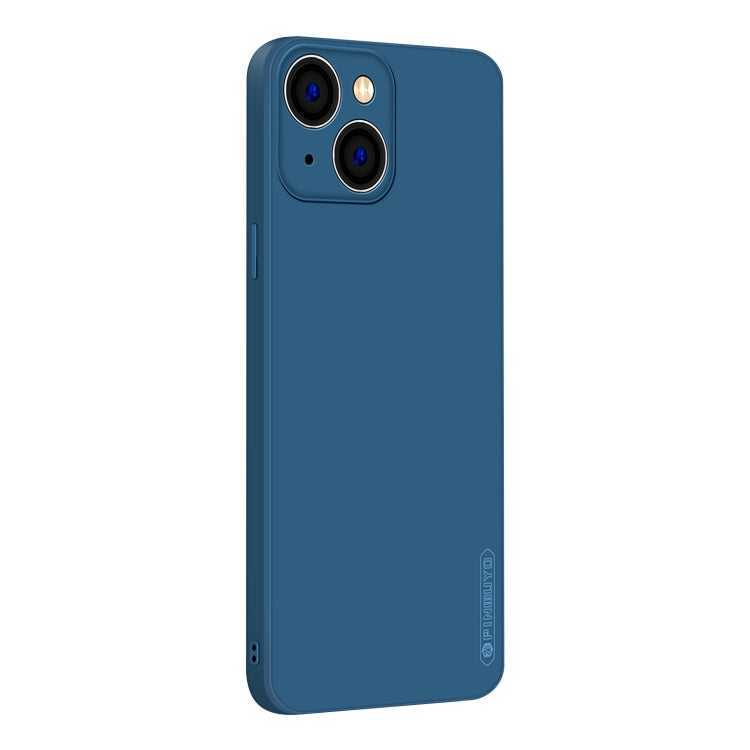 For iPhone 15 PINWUYO Sense Series Liquid Silicone TPU Phone Case(Blue) - iPhone 15 Cases by PINWUYO | Online Shopping UK | buy2fix