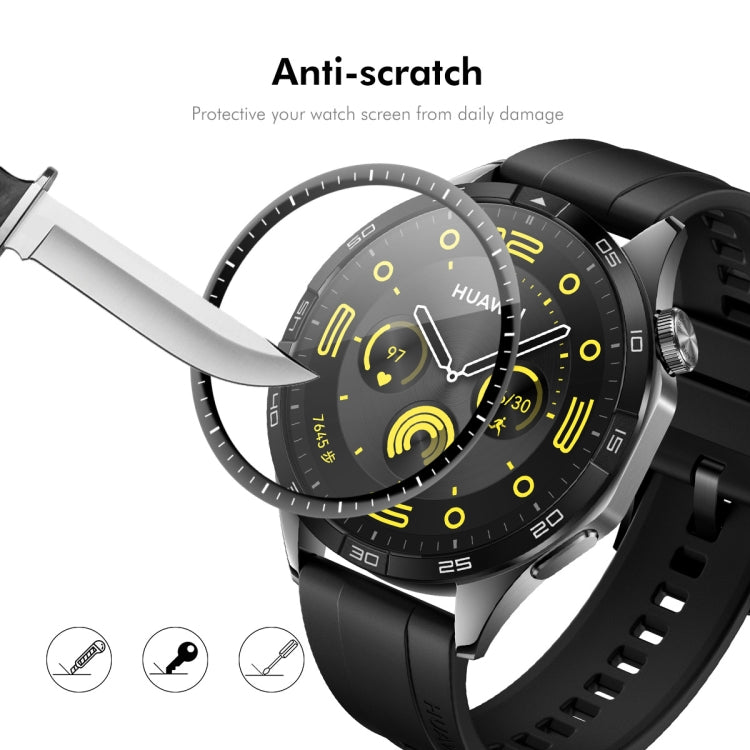 For Huawei Watch GT 5 46mm 5pcs ENKAY 3D Full Coverage Soft PC Edge PMMA HD Screen Film - Screen Protector by ENKAY | Online Shopping UK | buy2fix