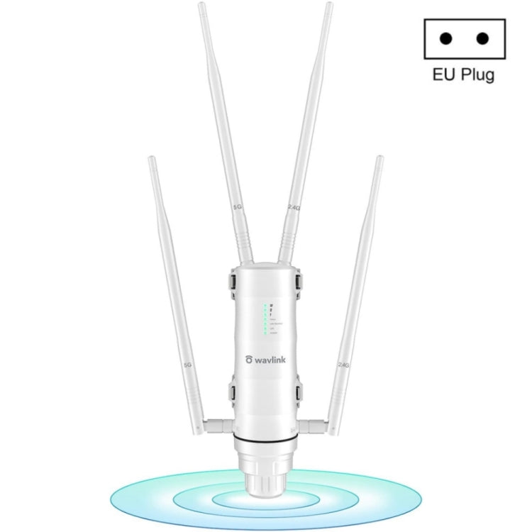 WAVLINK WN572HG3 With 4x7dBi Antenna AC1200 Outdoor WiFi Extender Wireless Routers, Plug:EU Plug - Wireless Routers by buy2fix | Online Shopping UK | buy2fix