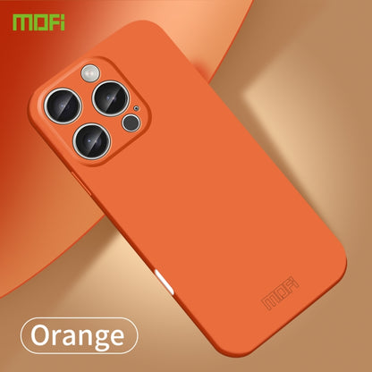 For iPhone 16 Pro MOFI Qin Series Skin Feel All-inclusive PC Phone Case(Orange) - iPhone 16 Pro Cases by MOFI | Online Shopping UK | buy2fix