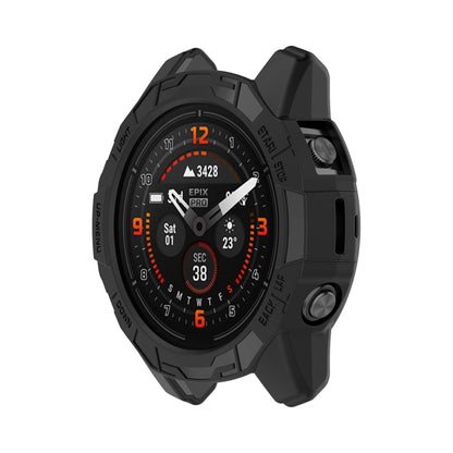 For Garmin Epix Pro 42mm / Fenix 7S / 7S Pro ENKAY Hat-Prince TPU Armor Designed Watch Protective Case(Black) - Watch Cases by ENKAY | Online Shopping UK | buy2fix