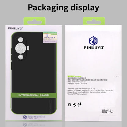 For Huawei nova 11 4G PINWUYO Sense Series Liquid Silicone TPU Phone Case(Black) - Huawei Cases by PINWUYO | Online Shopping UK | buy2fix