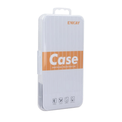 For iPhone 14 ENKAY MagSafe Matte TPU Phone Case with Lens Film & Screen Glass Film(Silver) - iPhone 14 Cases by ENKAY | Online Shopping UK | buy2fix