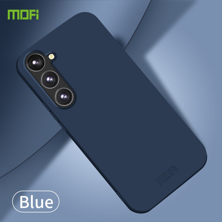 For Samsung Galaxy S23 FE 5G MOFI Qin Series Skin Feel All-inclusive PC Phone Case(Blue) - Galaxy Phone Cases by MOFI | Online Shopping UK | buy2fix