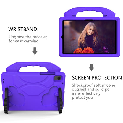 For Samsung Galaxy Tab S6 Lite 2024 Thumb Bracket EVA Shockproof Tablet Case(Purple) - Other Galaxy Tab PC by buy2fix | Online Shopping UK | buy2fix