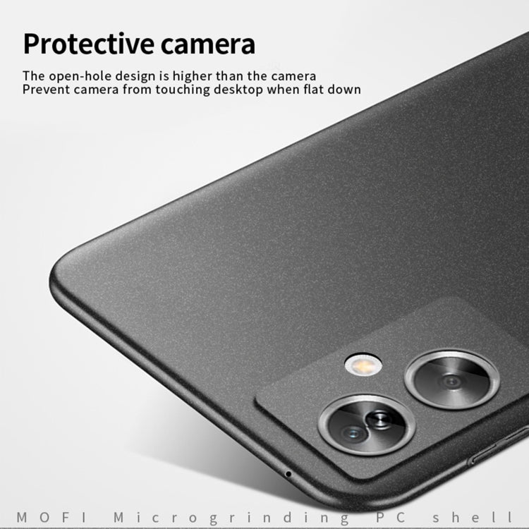 For OPPO A2 / A79 5G MOFI Fandun Series Frosted PC Ultra-thin All-inclusive Phone Case(Black) - OPPO Cases by MOFI | Online Shopping UK | buy2fix