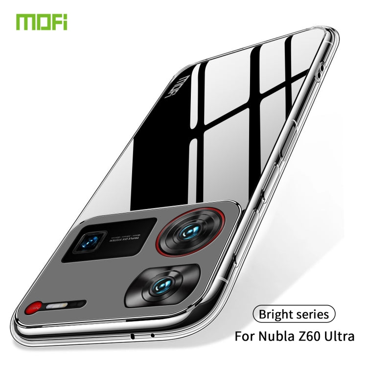 For Nubia Z60 Ultra MOFI Ming Series Transparent Ultra-thin TPU Phone Case(Transparent) - ZTE Cases by MOFI | Online Shopping UK | buy2fix