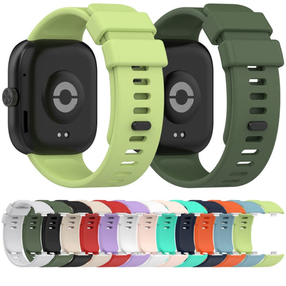 For Redmi Watch 4 Solid Color Silicone Sports Watch Band(Red) - Watch Bands by buy2fix | Online Shopping UK | buy2fix