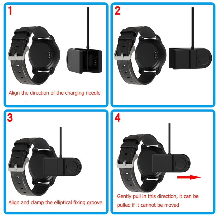 For GolfBuddy W12 Watch Charging Cable Charging Clip, Length: 1m(Black) - Charger by buy2fix | Online Shopping UK | buy2fix