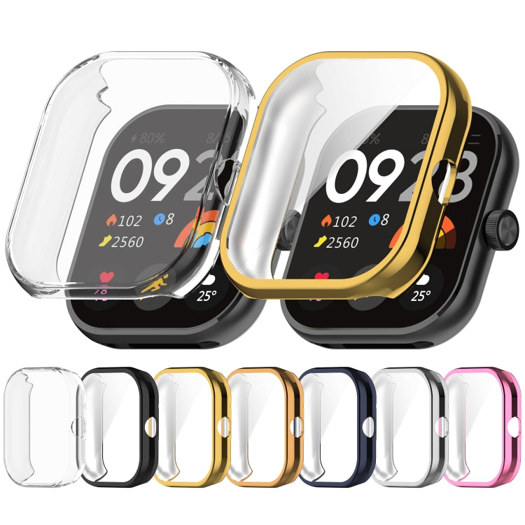 For Redmi Watch 4 Full Package TPU Electroplated Watch Protective Case(Gold) - Watch Cases by buy2fix | Online Shopping UK | buy2fix