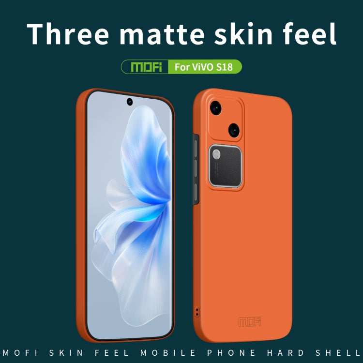 For vivo S18 MOFI Qin Series Skin Feel All-inclusive PC Phone Case(Green) - S18 Cases by MOFI | Online Shopping UK | buy2fix