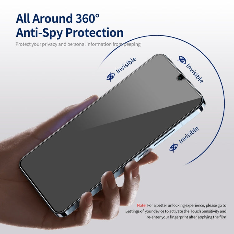 For Samsung Galaxy A05 / A05s 2pcs ENKAY Hat-Prince 360 Degree Anti-peeping Privacy Full Screen Tempered Glass Film - Galaxy Tempered Glass by ENKAY | Online Shopping UK | buy2fix