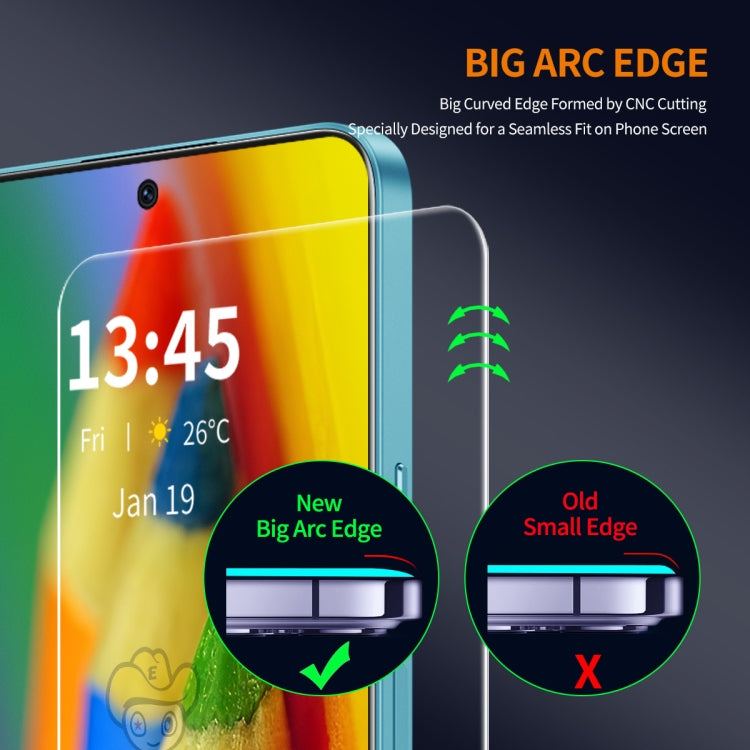 For Redmi K70 Ultra 2pcs ENKAY 9H Big Arc Edge High Aluminum-silicon Tempered Glass Film -  by ENKAY | Online Shopping UK | buy2fix