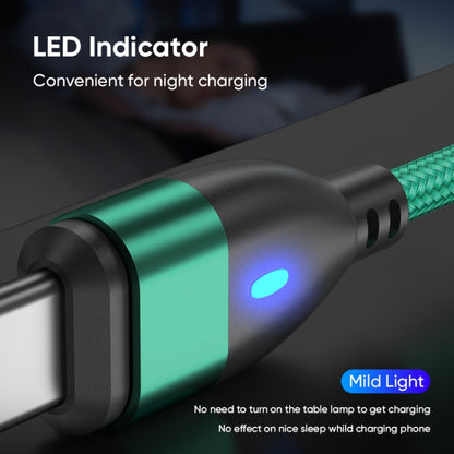 ENKAY 3 in 1 PD100W Type-C to Type-C / 8 Pin / Micro USB Magnetic Fast Charging Cable, Cable Length:1m(Green) - Charging Cable & Head by ENKAY | Online Shopping UK | buy2fix