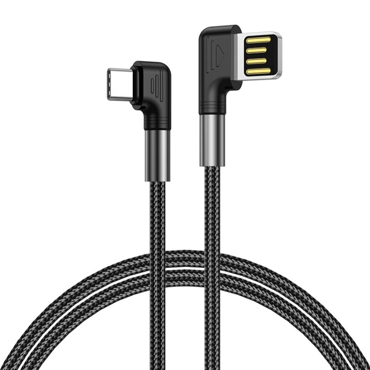 ENKAY 3A Elbow Reversible USB to Elbow Type-C Fast Charging Data Cable, Length:3m - USB-C & Type-C Cable by ENKAY | Online Shopping UK | buy2fix