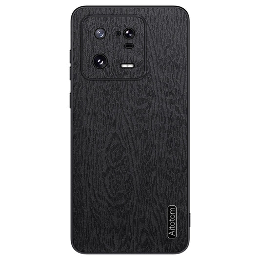 For Xiaomi 13 Pro Tree Bark Leather Shockproof Phone Case(Black) - 13 Pro Cases by buy2fix | Online Shopping UK | buy2fix