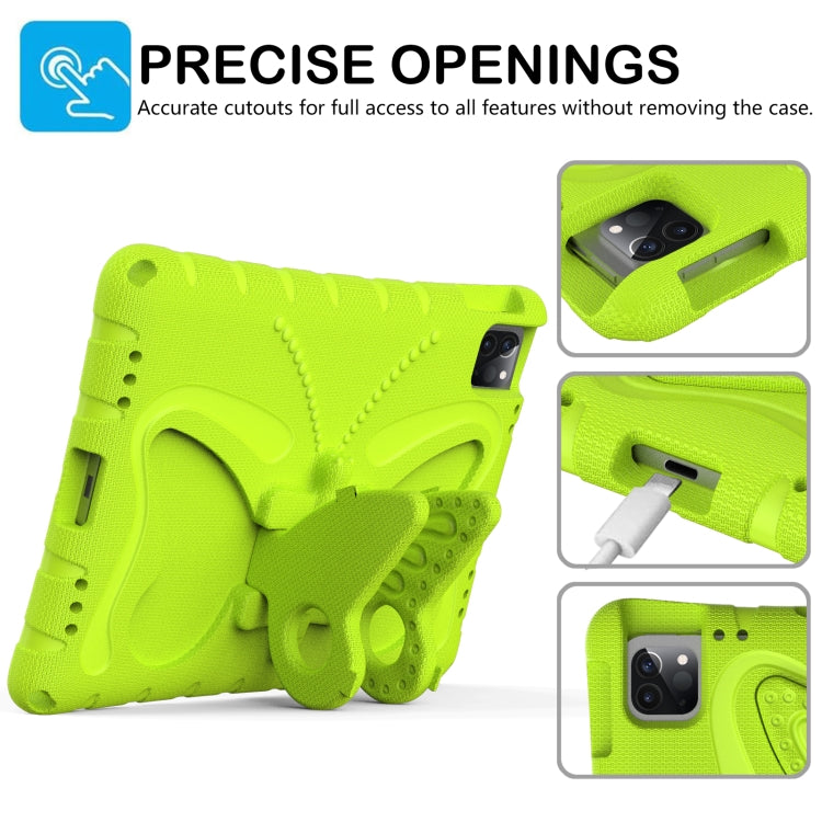 For iPad Air 11 2024 Butterfly Bracket EVA Shockproof Tablet Case(Grass Green) - iPad Air 11 2024 Cases by buy2fix | Online Shopping UK | buy2fix