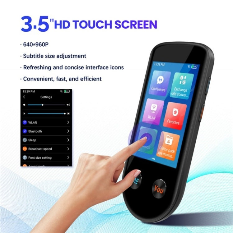 V600S WiFi AI Smart Translator 3.5-inch Touch Screen Voice Translator Offline Photo Translation -  by buy2fix | Online Shopping UK | buy2fix