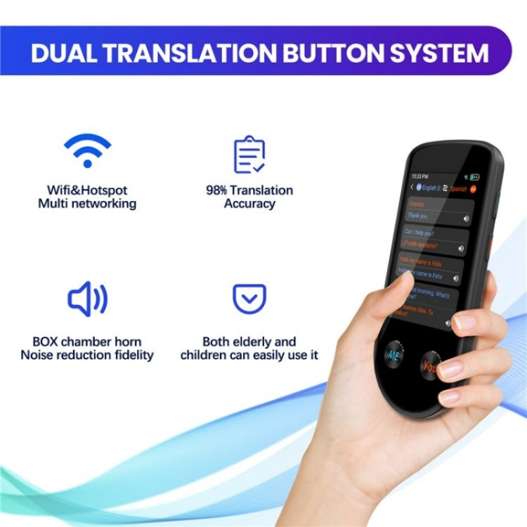 V600S WiFi AI Smart Translator 3.5-inch Touch Screen Voice Translator Offline Photo Translation -  by buy2fix | Online Shopping UK | buy2fix