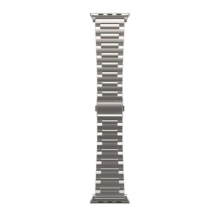 For Apple Watch Series 8 45mm I-Shaped Titanium Watch Band(Titanium) - Watch Bands by buy2fix | Online Shopping UK | buy2fix