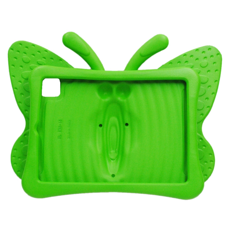 For iPad Pro 11 2024 Butterfly Bracket Kids EVA Shockproof Tablet Case(Green) - iPad Pro 11 2024 Cases by buy2fix | Online Shopping UK | buy2fix