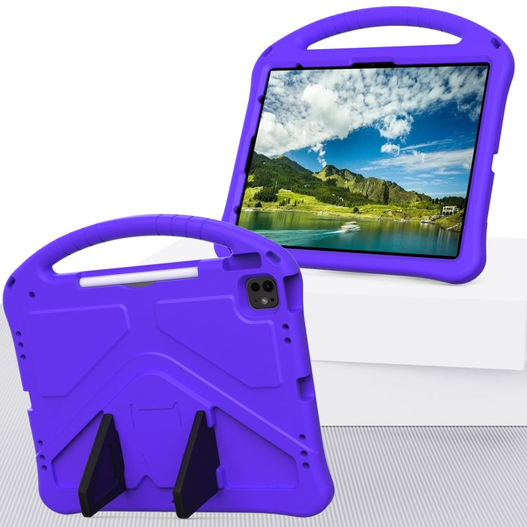 For iPad Pro 13 2024 EVA Shockproof Tablet Case with Holder(Purple) - iPad Pro 13 2024 Cases by buy2fix | Online Shopping UK | buy2fix