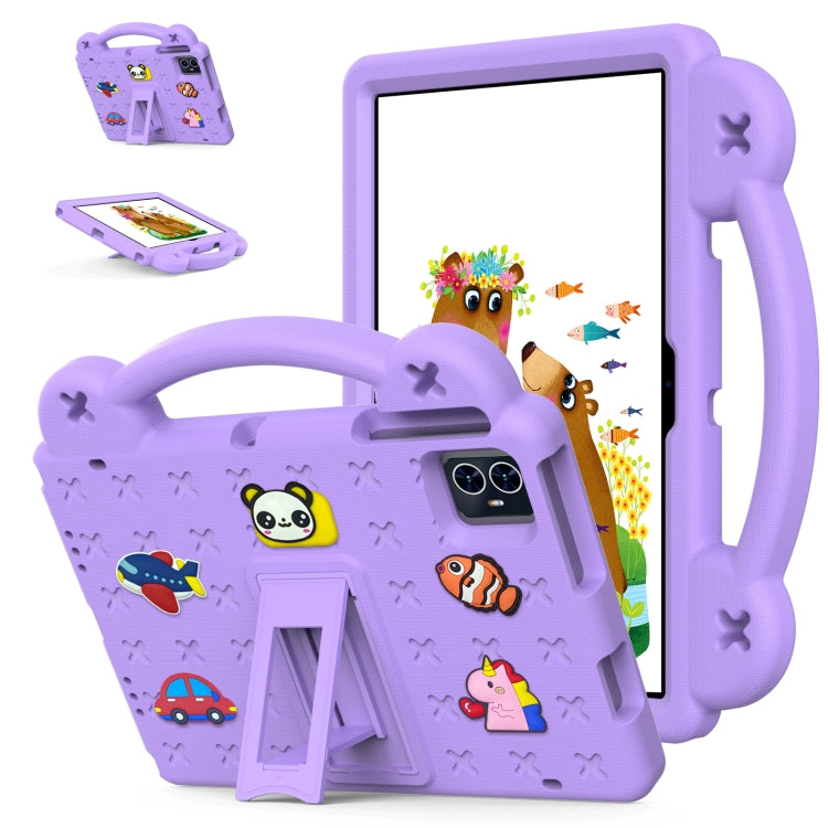 For Walmart ONN 10.1 Gen4 2024 Handle Kickstand Children EVA Shockproof Tablet Case(Light Purple) - Others by buy2fix | Online Shopping UK | buy2fix