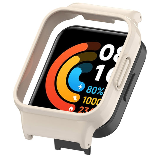 For Redmi Watch 2 Half Pack PC Watch Protective Case(Creamy White) - Watch Cases by buy2fix | Online Shopping UK | buy2fix