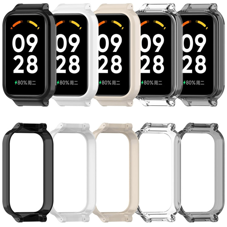 For Redmi Band 2 Half Pack PC Watch Protective Case(Transparent Black) - Watch Cases by buy2fix | Online Shopping UK | buy2fix