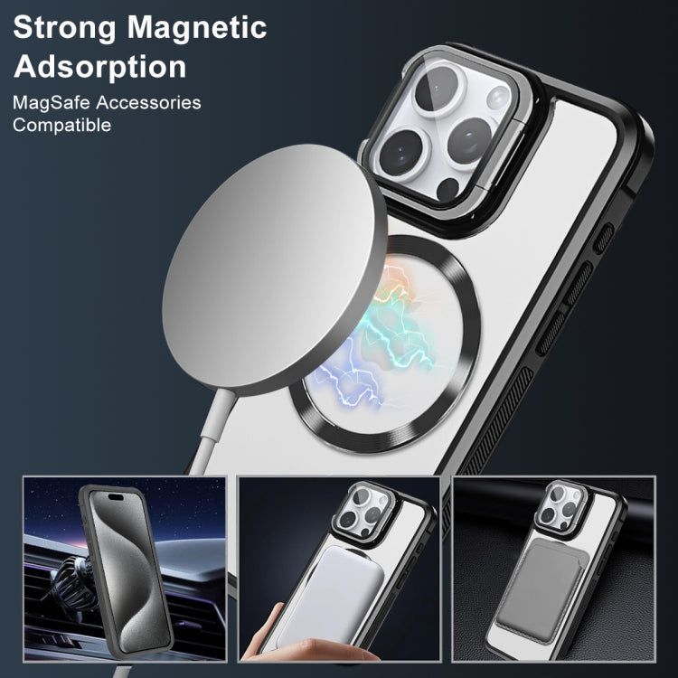 For iPhone 14 Magsafe CD-grain Acrylic Hybrid TPU Phone Case(White) - iPhone 14 Cases by buy2fix | Online Shopping UK | buy2fix