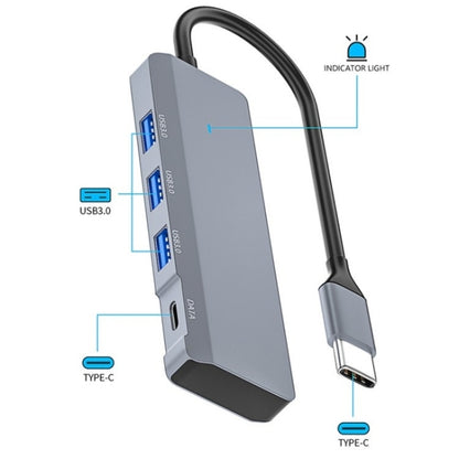 ADS-309C Type-C + 3 x USB 3.0  HUB Docking Station, Type-C Port - USB HUB by buy2fix | Online Shopping UK | buy2fix