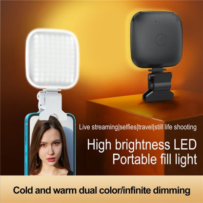 V15 Mini Clip-On Portable LED Fill Light Phone Laptop Video Conference Live Streaming Fill Lamp(Black) - Selfie Light by buy2fix | Online Shopping UK | buy2fix