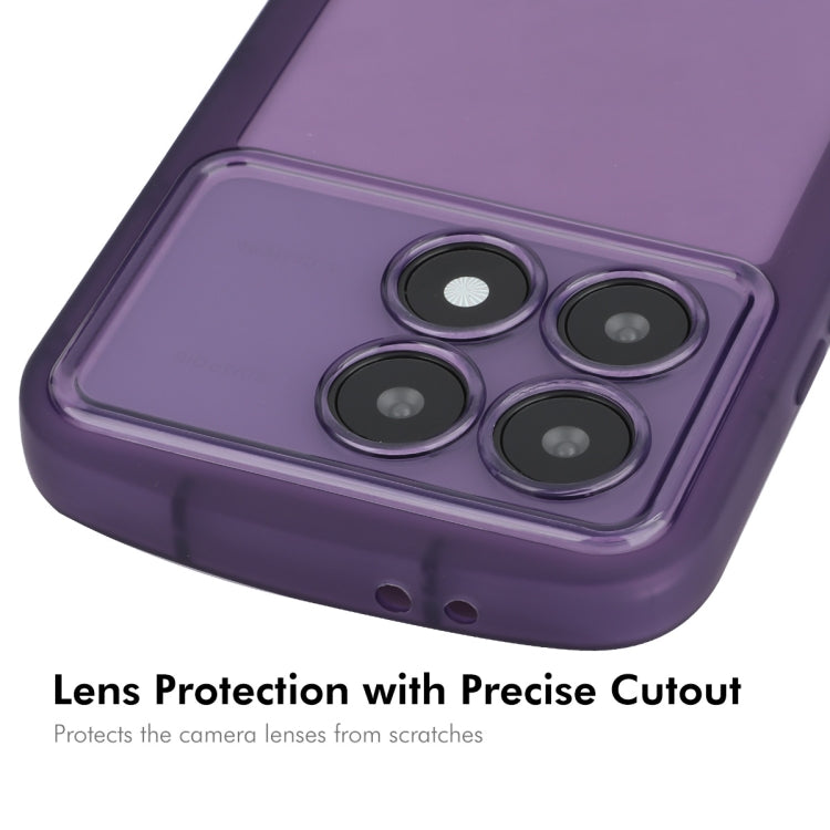 For Redmi K70 Ultra ENKAY Hat-Prince Translucent Matte TPU Shockproof Phone Case(Purple) - Xiaomi Cases by ENKAY | Online Shopping UK | buy2fix