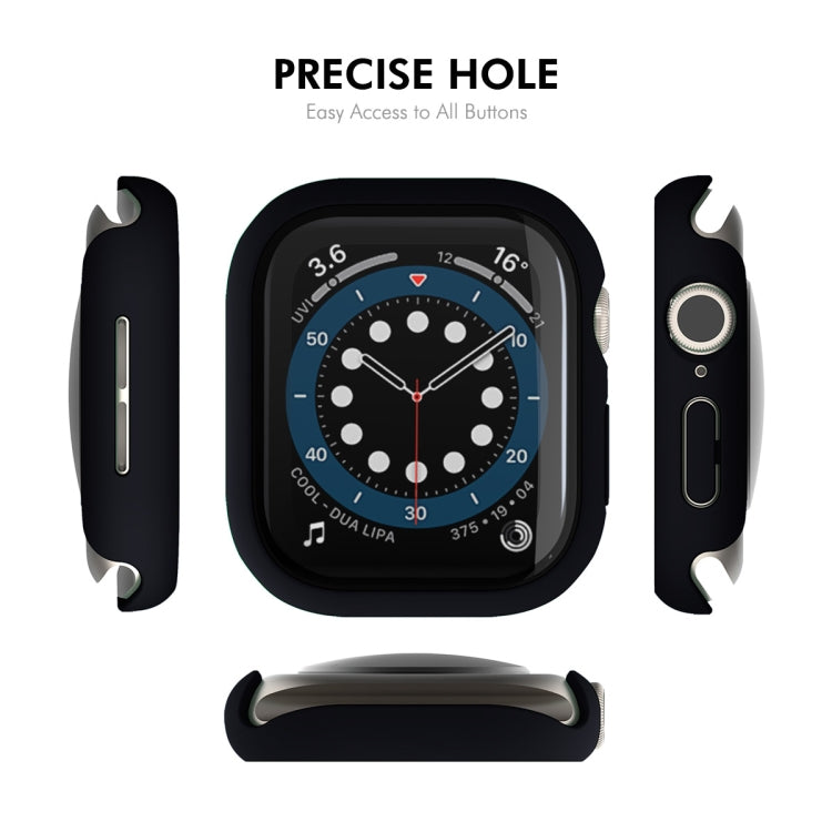 For Apple Watch Series 10 42mm ENKAY Hat-Prince PC Tempered Glass Film Integrated Watch Case(Black) - Watch Cases by ENKAY | Online Shopping UK | buy2fix