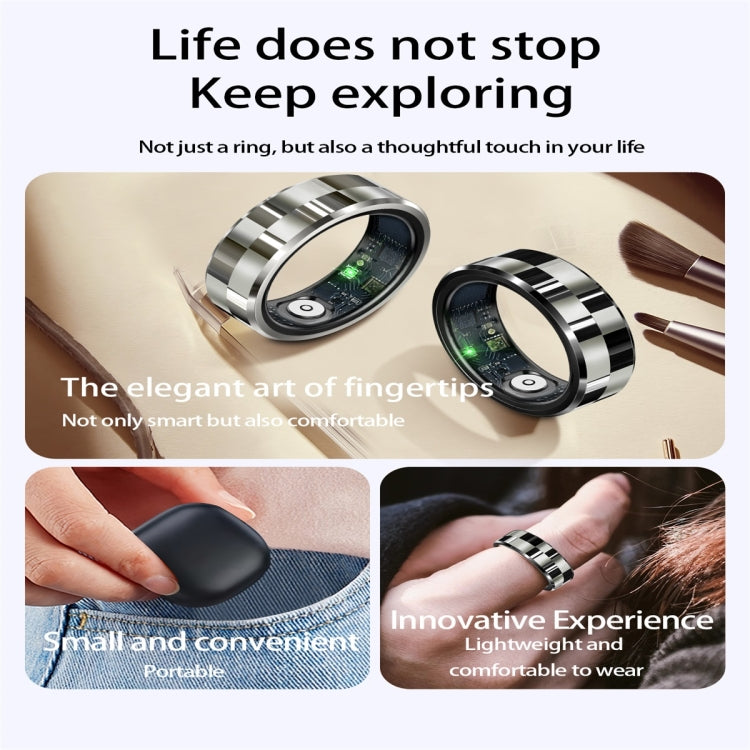 R9 SIZE 10 Smart Ring, Support Health Monitoring / Gesture Control / Somatosensory Games(Silver) - Smart Rings / Smart Telephones by buy2fix | Online Shopping UK | buy2fix