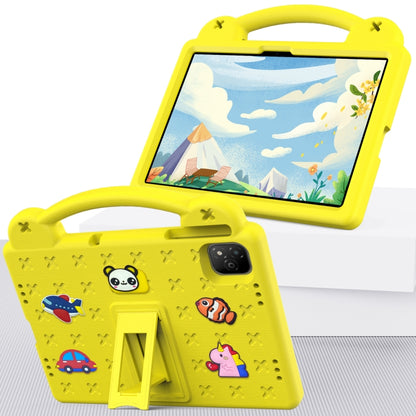 For Infinix Xpad 11 X1101 2024 Handle Kickstand Children EVA Shockproof Tablet Case(Yellow) - Others by buy2fix | Online Shopping UK | buy2fix