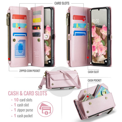 For Samsung Galaxy A16 5G CaseMe C36 Card Slots Zipper Wallet RFID Anti-theft Leather Phone Case(Pink) - Galaxy Phone Cases by CaseMe | Online Shopping UK | buy2fix