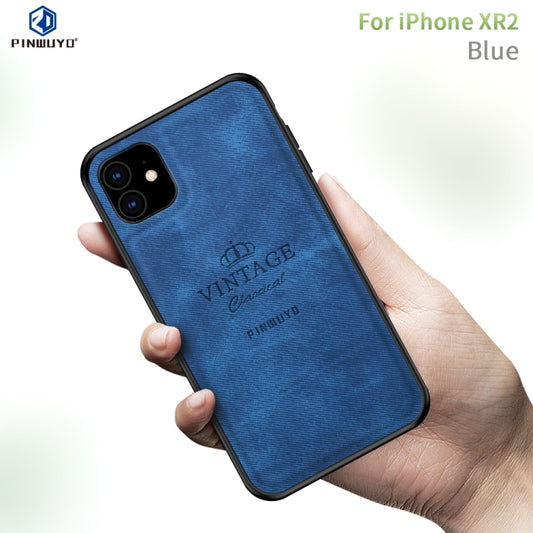 For iPhone 11 PINWUYO Shockproof Waterproof Full Coverage PC + TPU + Skin Protective Case (Blue) - iPhone 11 Cases by PINWUYO | Online Shopping UK | buy2fix